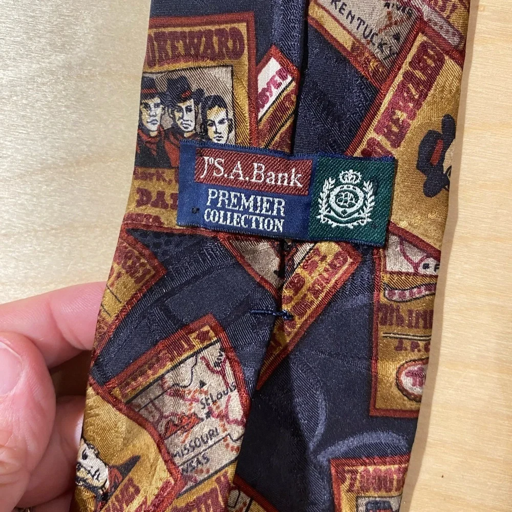 Jos. A. Bank Vintage Poster Print Tie (OX)